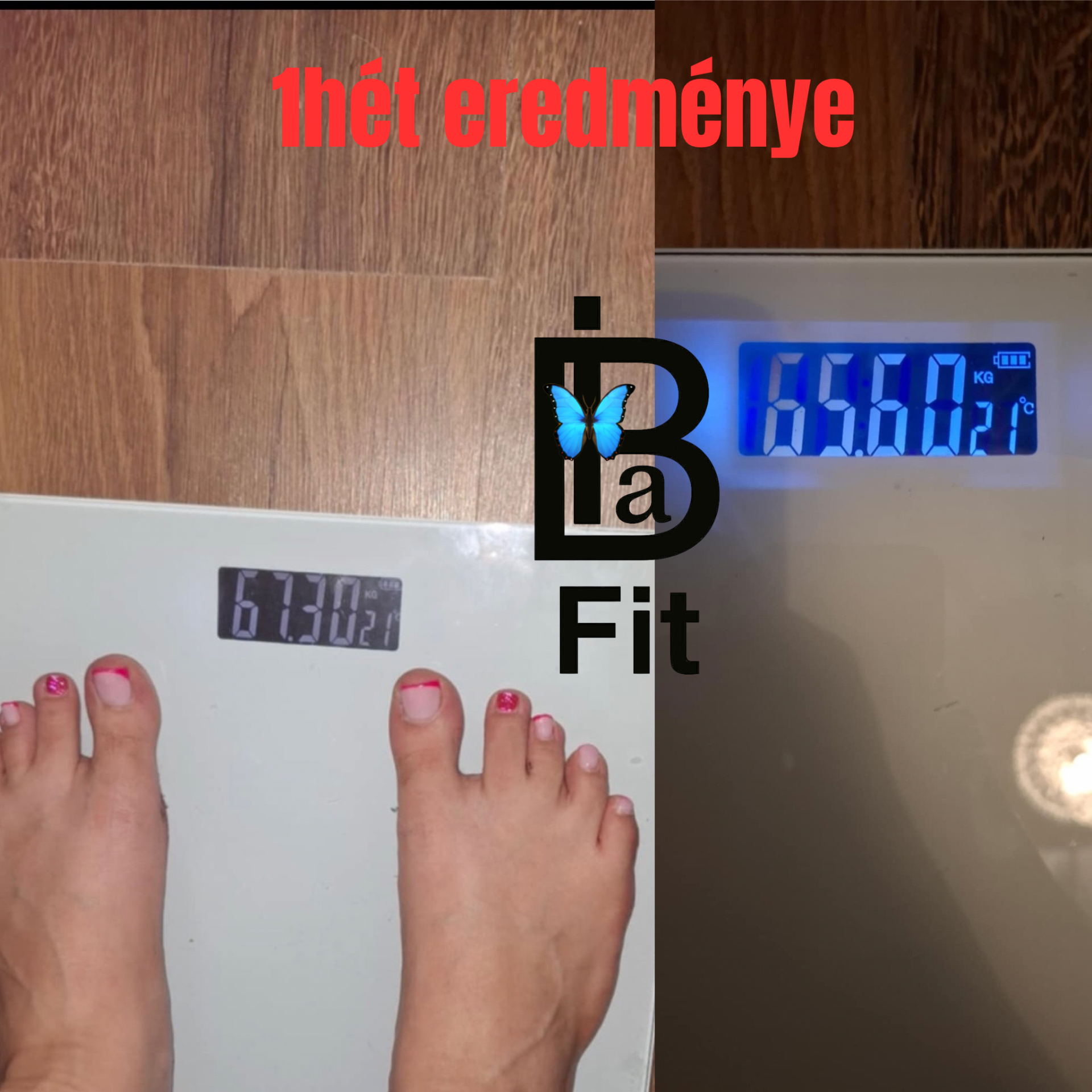1hét,-1,7kg
